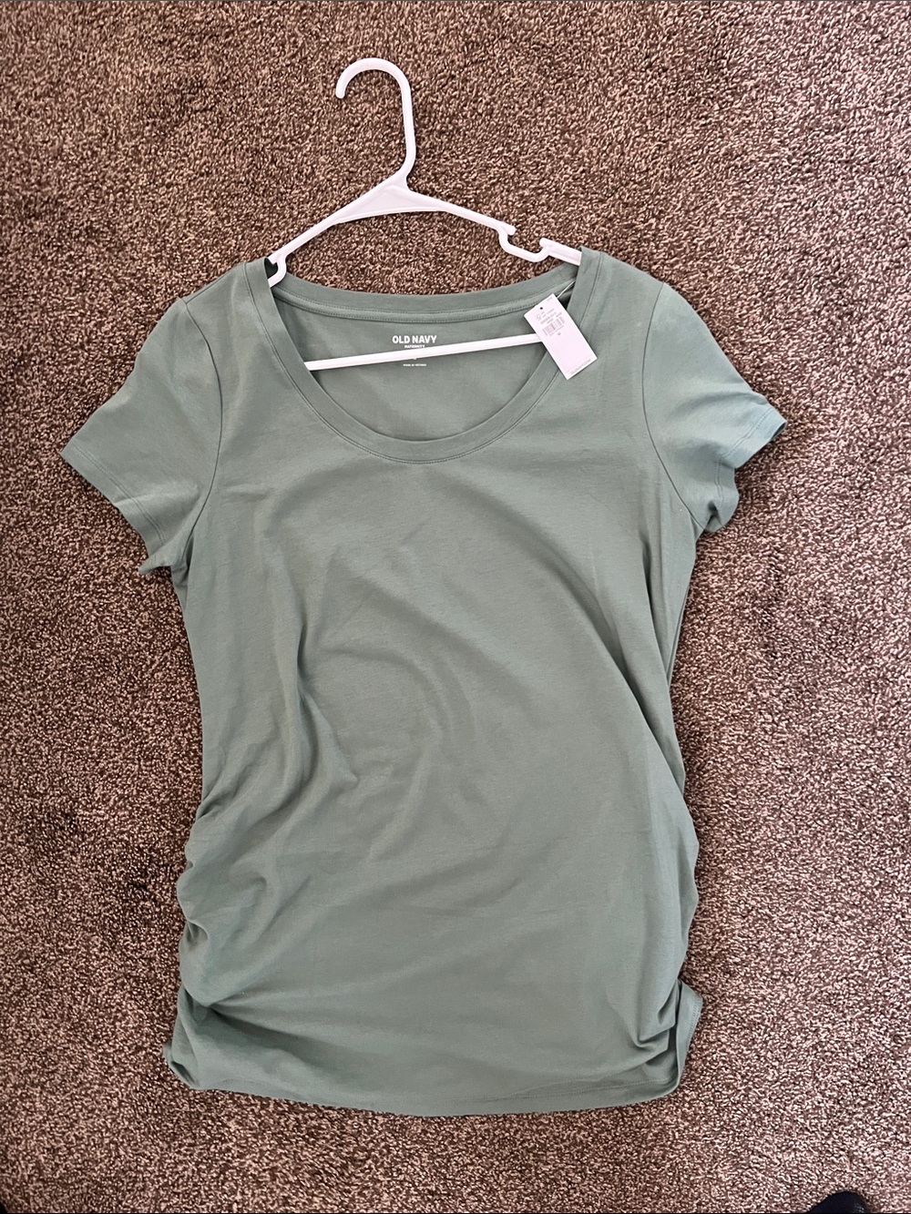 Old Navy Sage Green Short Sleeve Scoop Neck Tee